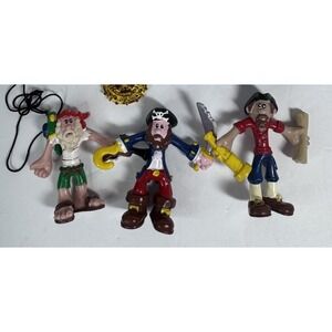 Kidkraft Vintage Pirate's Cove Lot Of 3 Pirate Action Figures Characters
